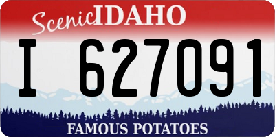 ID license plate I627091