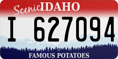 ID license plate I627094