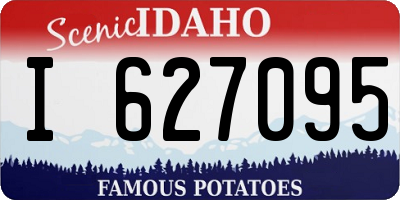 ID license plate I627095