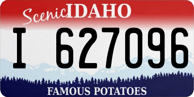 ID license plate I627096