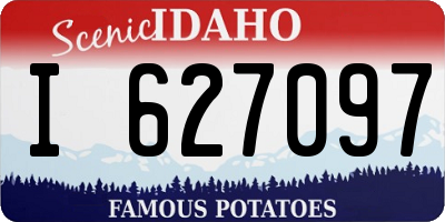 ID license plate I627097