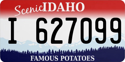 ID license plate I627099