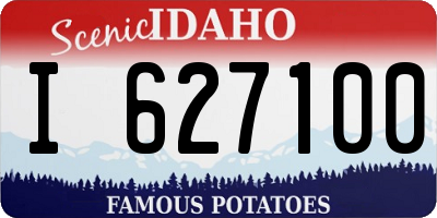 ID license plate I627100