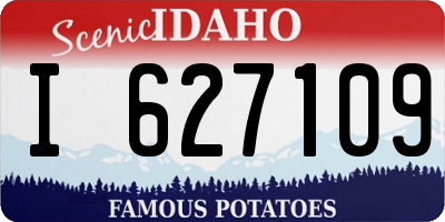 ID license plate I627109