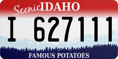 ID license plate I627111