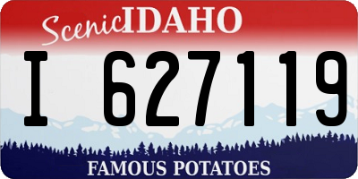 ID license plate I627119