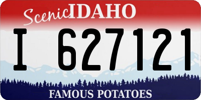 ID license plate I627121