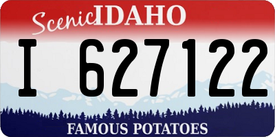 ID license plate I627122