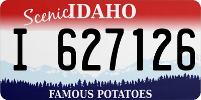 ID license plate I627126