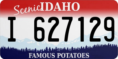 ID license plate I627129