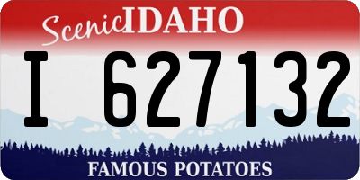 ID license plate I627132