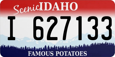 ID license plate I627133