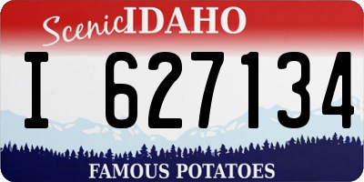 ID license plate I627134