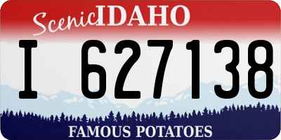 ID license plate I627138