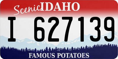 ID license plate I627139