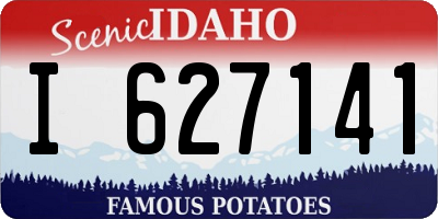 ID license plate I627141