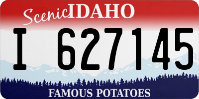 ID license plate I627145