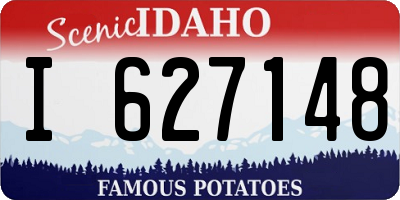 ID license plate I627148
