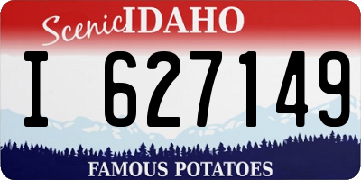 ID license plate I627149