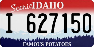 ID license plate I627150