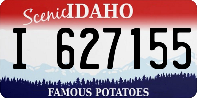 ID license plate I627155