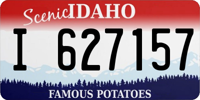 ID license plate I627157