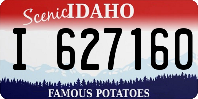 ID license plate I627160