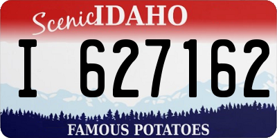 ID license plate I627162