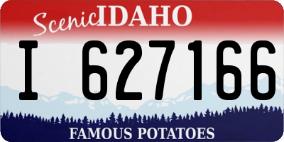 ID license plate I627166