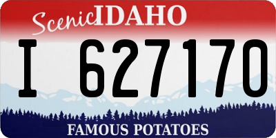 ID license plate I627170