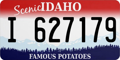 ID license plate I627179