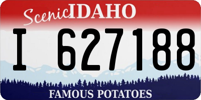 ID license plate I627188
