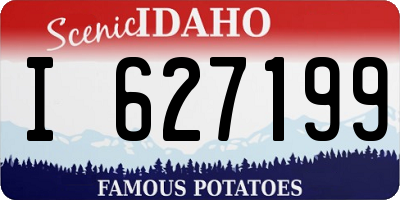 ID license plate I627199