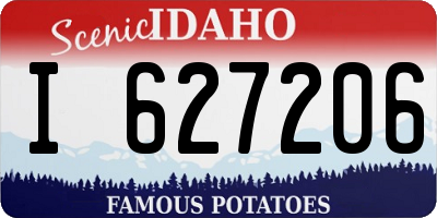 ID license plate I627206
