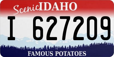 ID license plate I627209