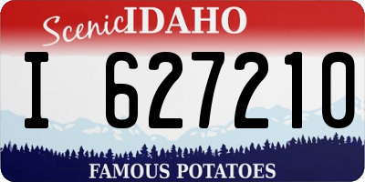 ID license plate I627210