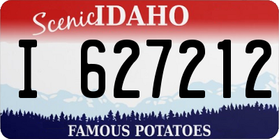 ID license plate I627212