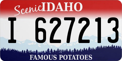 ID license plate I627213