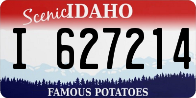 ID license plate I627214