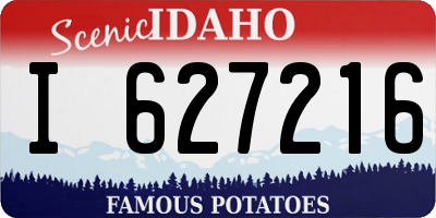 ID license plate I627216