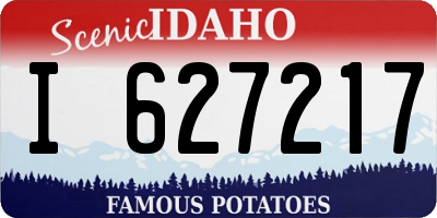 ID license plate I627217