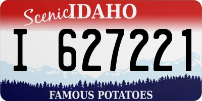 ID license plate I627221