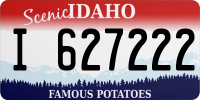 ID license plate I627222