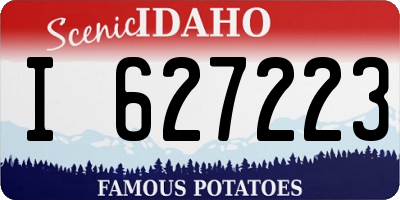 ID license plate I627223