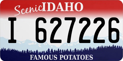 ID license plate I627226