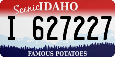 ID license plate I627227