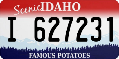 ID license plate I627231