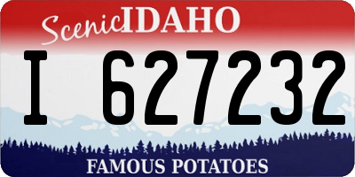 ID license plate I627232