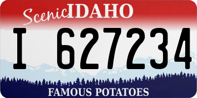 ID license plate I627234