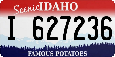 ID license plate I627236